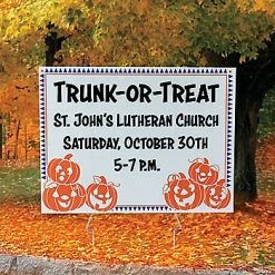 Best Sale ✨ Personalized Trunk-or-Treat Yard Sign 🔔