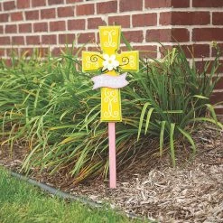 Coupon 🔔 Cross Yard Stake ⭐ -Party Decorations Shop 13824573