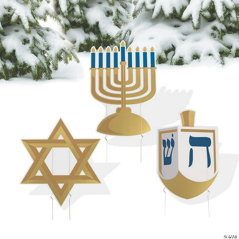 Best Pirce β€οΈ Hanukkah Yard Signs - 3 Pc. π― 2 Best Pirce β€οΈ Hanukkah Yard Signs - 3 Pc. π― - Image 2