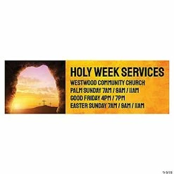 Deals 👍 Holy Week Easter Custom Banner - Large 👏