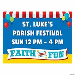 Best Sale 🥰 Personalized Church Carnival Yard Sign ✔️