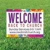 Wholesale 😉 Personalized Welcome Back to Church Yard Sign ✔️