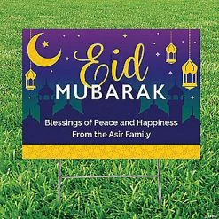 Cheapest 🎁 Personalized Eid Mubarak Yard Sign 😍