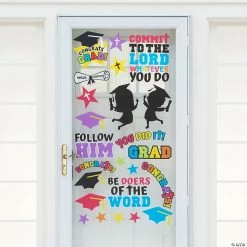 Buy ⌛ Religious Elementary Graduation Window Clings - 2 Pc. 🤩 -Party Decorations Shop 13968969
