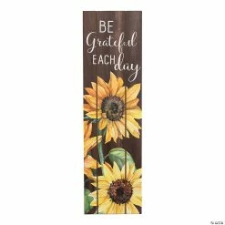 Budget 🌟 Be Grateful Sunflower Sign 🛒 -Party Decorations Shop 13982932