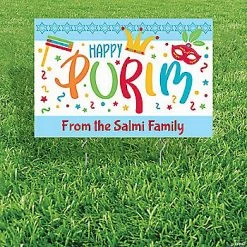 Best Sale 👍 Personalized Purim Yard Sign ⭐