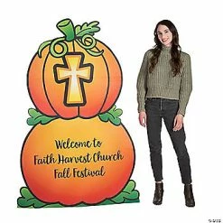 Hot Sale ⌛ Personalized Christian Pumpkin Life-Size Cardboard Stand-Up 😀