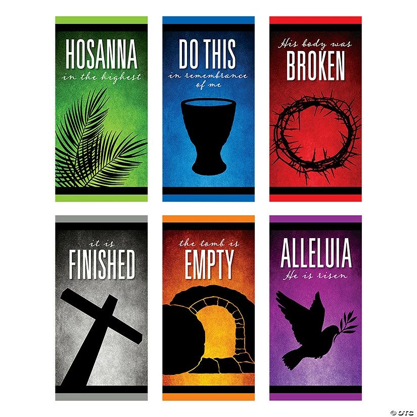 Buy π Easter He Lives Watercolor Backdrop Banners - 6 Pc. π 2 Buy π Easter He Lives Watercolor Backdrop Banners - 6 Pc. π - Image 2