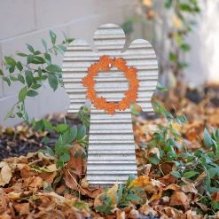 Best deal 🎁 Angel Yard Stake with Interchangeable Wreaths 🔥