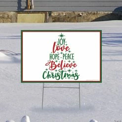 Buy 🥰 Believe in 🎄 Christmas Yard Sign 😀