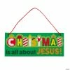 Wholesale 🥰 Christmas Is All About Jesus Sign Craft Kit - Makes 12. 👍