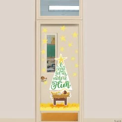 New ⭐ Come Let Us Adore Him ❄ Christmas Door Decorating Kit - 4 Pc. 👏