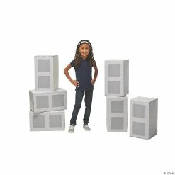 Brand new 🔥 Construction 3D Cinder Block Cardboard Stand-Ups - 6 Pc. ⭐