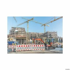 Budget π Construction Barricade Backdrop - 3 Pc. π