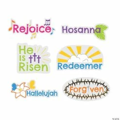 Top 10 ๐ฅ Easter Words Mini Cutoutss - 6 Pc. ๐