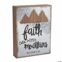 Discount 🌟 Faith Can Move Mountains Wall Sign 😉