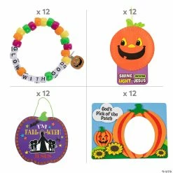 Top 10 🎁 Fall-O-Ween Jesus Craft Kit Assortment - Makes 48 👏 -Party Decorations Shop fall o ween jesus craft kit assortment makes 4814124204 a01