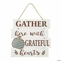 Cheapest 🧨 Gather Here Grateful Hearts Sign ✔️