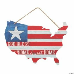 Best Sale 🔥 God Bless Flag Printed Sign 👍