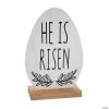 Promo 🛒 He Is Risen Egg Tabletop Sign 😍