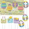 Best Pirce ✔️ He Lives Easter Yard Sign Kit – 10 Pc. 😀