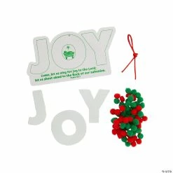 Party Decorations Shop -Party Decorations Shop joy pom pom nativity ornament craft kit 12 pc 14148309 a01