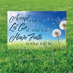 New 👍 Let Go and Have Faith Yard Sign 🎉