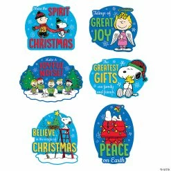 Deals 🌟 Peanuts® Inspirational 🎄 Christmas Cutouts - 6 Pc. ⭐