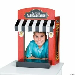 Top 10 🛒 Railroad Ticket Booth Tabletop Photo Op Stand-Up - 2 Pc. ⭐