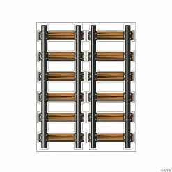 Brand new 👍 Railroad Track Floor Clings - 2 Pc. 😉 -Party Decorations Shop railroad track floor clings 2 pc 13943407 a01
