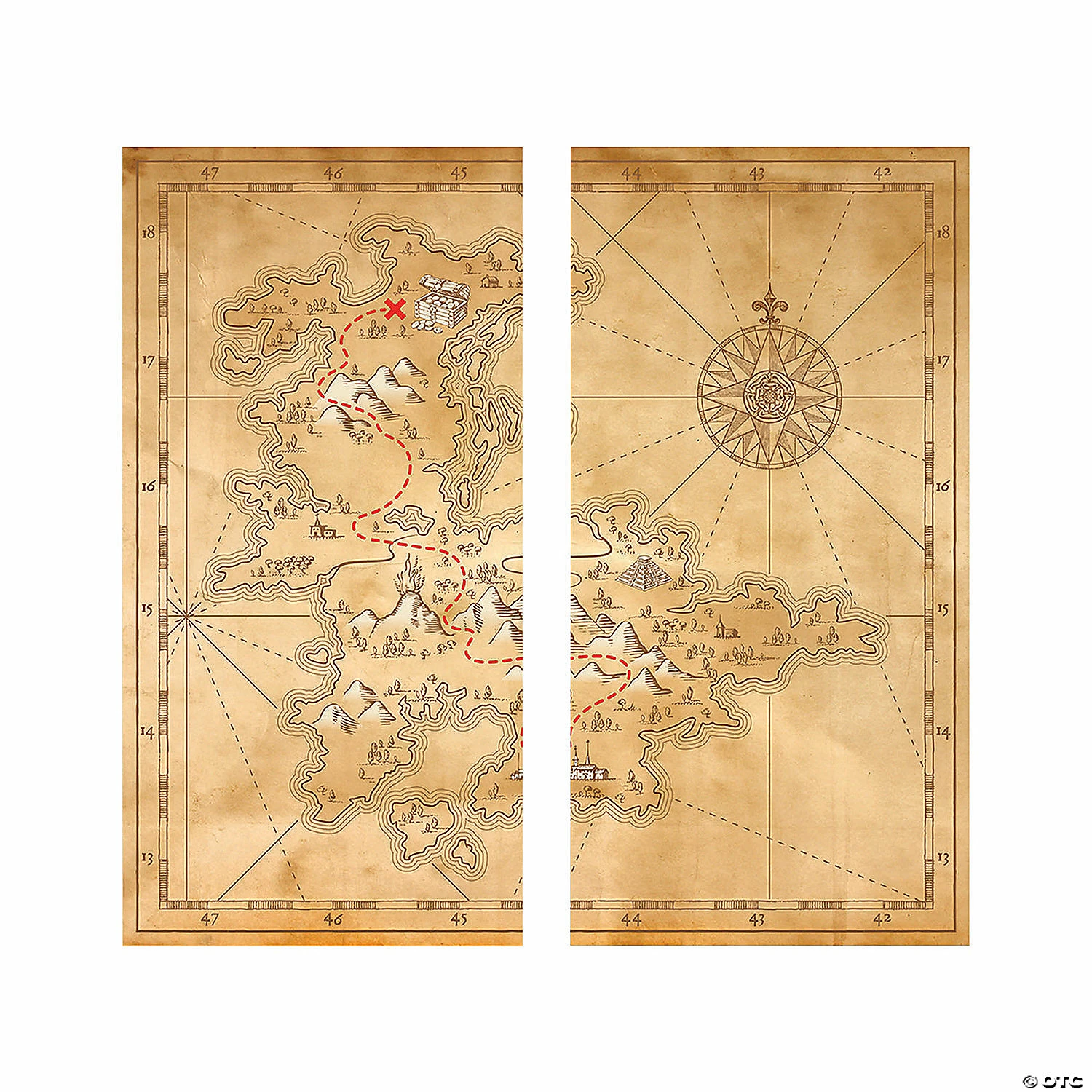 Outlet π Rainforest Map Backdrop - 2 Pc. 𧨠2 Outlet π Rainforest Map Backdrop - 2 Pc. 𧨠- Image 2