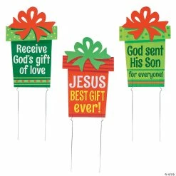 Top 10 🔥 Religious ❄ Christmas Gift Yard Signs - 3 Pc. 👍 -Party Decorations Shop religious christmas gift yard signs 3 pc 13813052 a01