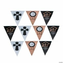 Coupon 🎉 Religious Graduation Pennant Banner 🥰