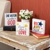 Promo ⭐ Religious Patriotic Tabletop Signs – 3 Pc. 🔥