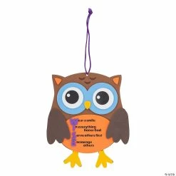 Buy 😉 Religious Wise Owl Sign Craft Kit – Makes 12 👏