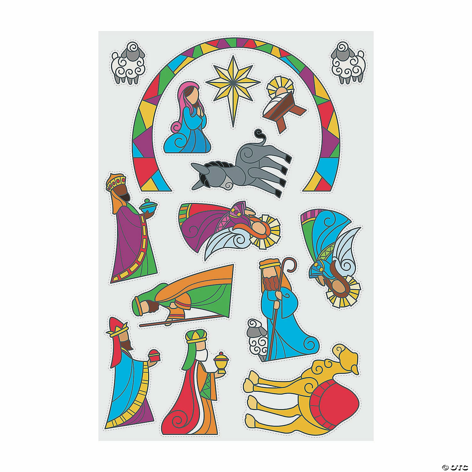 Brand new β€οΈ Stained Glass Nativity Window Clings π€© 2 Brand new β€οΈ Stained Glass Nativity Window Clings π€© - Image 2