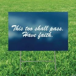 Top 10 ✨ This Too Shall Pass Have Faith Yard Sign 🔔