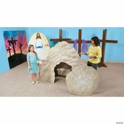 Buy 🤩 Tomb And Rock Roll Away Cardboard Stand-Up 👍 -Party Decorations Shop tomb and rock roll away cardboard stand up13628528 a01