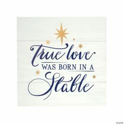 Brand new 🌟 True Love was Born in a Stable Wall Sign 🧨