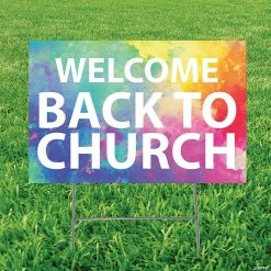 Best deal 🥰 Welcome Back to Church Yard Sign ✔️