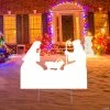 Cheapest ⭐ White Silhouette Nativity Outdoor Yard Sign 😍